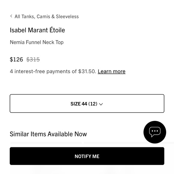 Isabel Marant Sleeveless Blouse in Cream - Picture 7 of 9